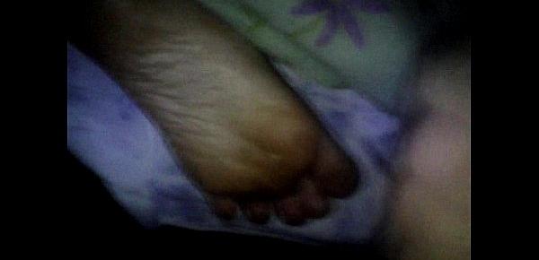  footjob sleeping soles wife amateur 3